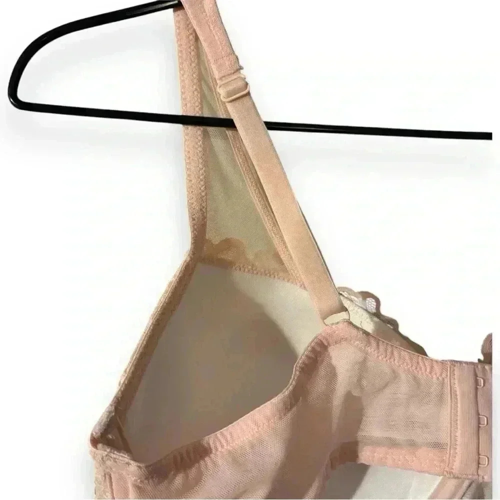 Adore Me 36D Peachy Keen Marcella Lace Contour Demi Underwire Supportive Bra - Picture 10 of 14